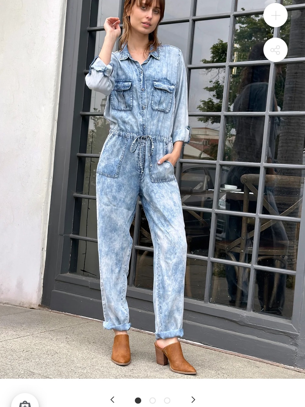 NWT Billy T Acid Wash Jumpsuit